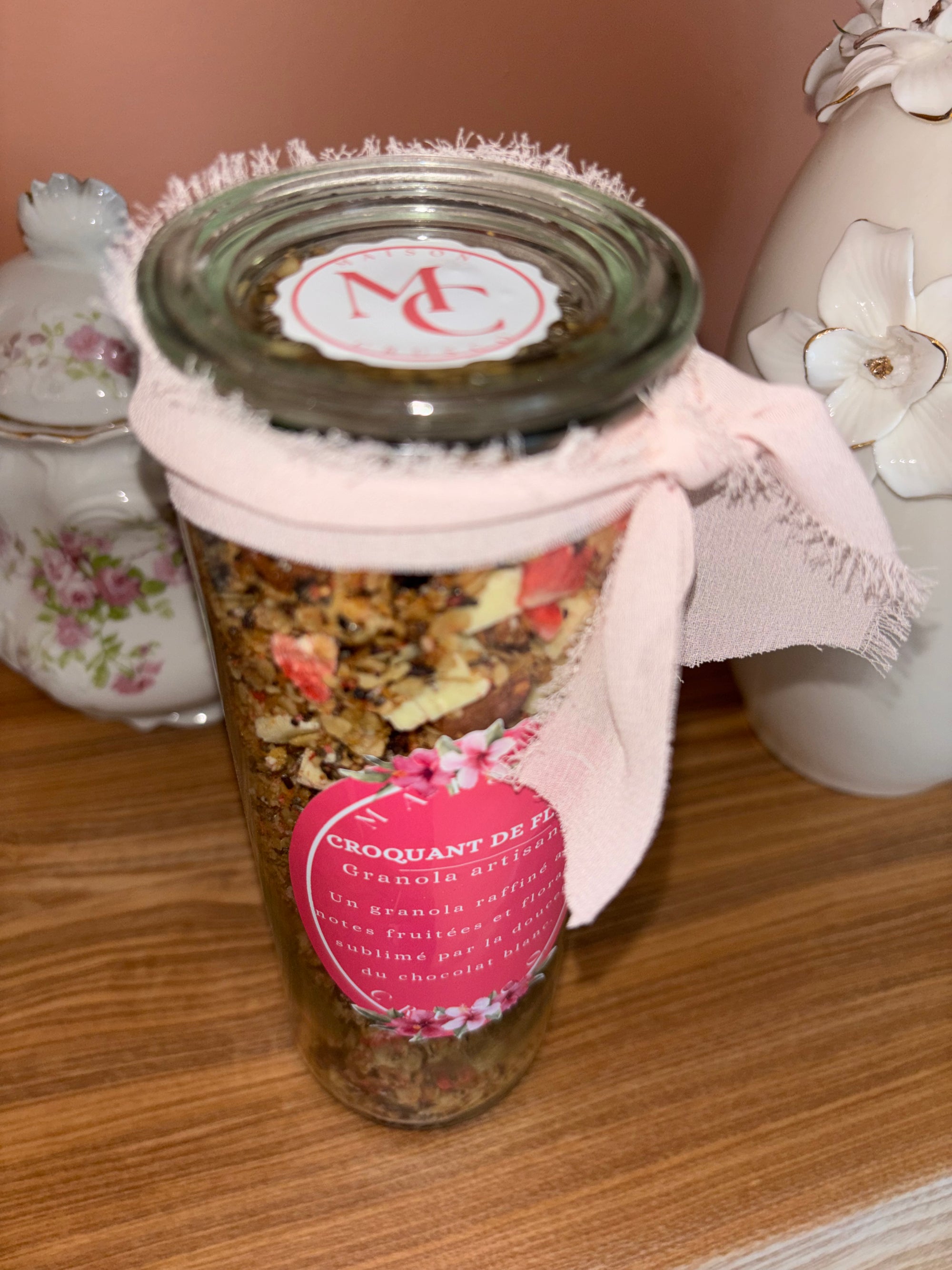 Granola croquant de fleur